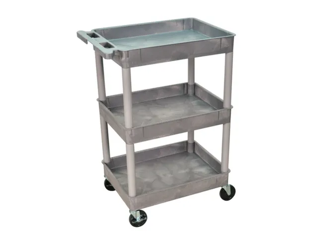 Kunststof etagewagen,draagverm. 150kg,3etage(s),laadvl. LxB 610x460mm