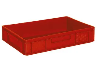 Euronorm Stapelkrat Pe 120x600x400mm 23liter Rood - 1