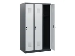 schoollocker,HxBxD 1530x900x500mm,3vak,vak B 300mm,draaigrendel