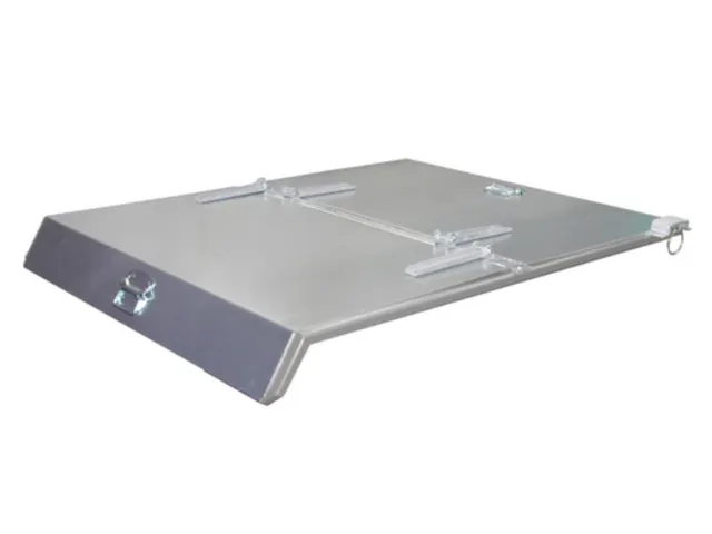 2-Dlg. Klapdeksel,Staal,V. Mini-Kiepbak 0,225M³,Verzinkt