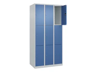 lockerkast,HxBxD 1850x900x500mm,3x3vakken,vak B 300mm,cil.-slot - 1