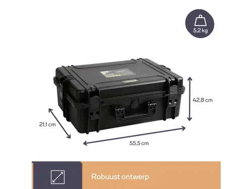 Gereedschapskoffer Hard 555X42X211Mm Leeg Met Schuimrubber