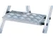 Vouwtrap Aluminium Platformhoogte 0.47m Geribbelde Plaat