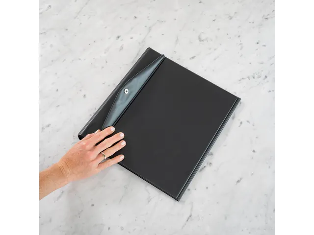 Tafelflipover Rillstab A4 RI93175 liggend zwart 10 tassen