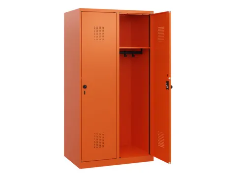 schoollocker,HxBxD 1530x800x500mm,2vak,vak B 400mm,draaigrendel
