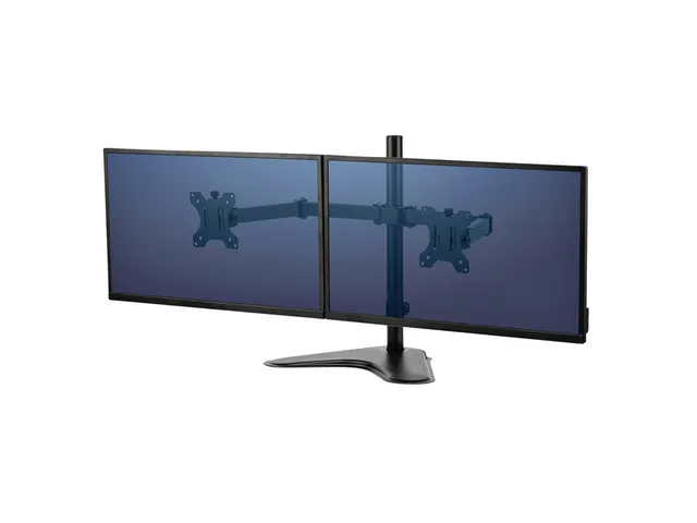 Monitorarm Fellowes Seasa dubbel horizontaal vrijstaand zwart