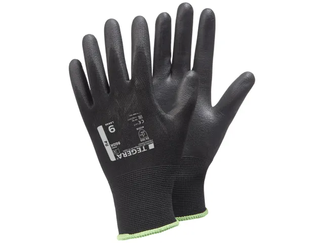 Tegera 860 nylon precisiehandschoenen zwart maat 11, per 12 paar