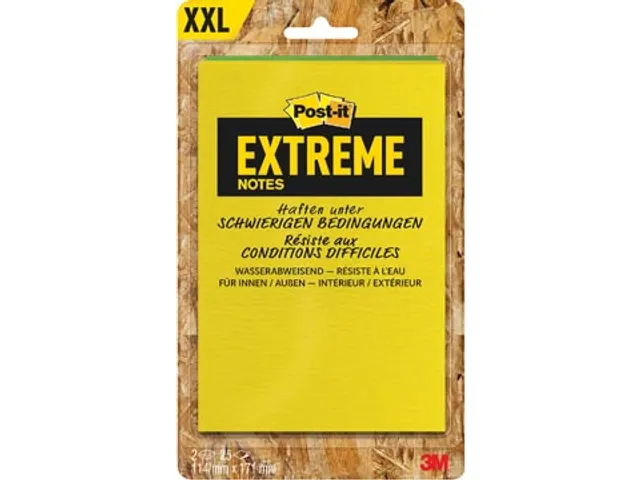 Post-it Extreme Notes, 114 x 171 mm, 2 blokken
