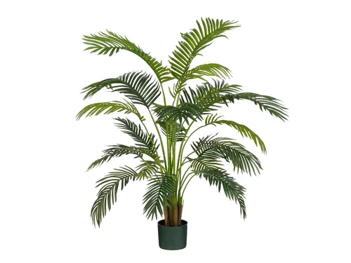 Kunstplant Mica Areca palm in pot groen 120x140cm