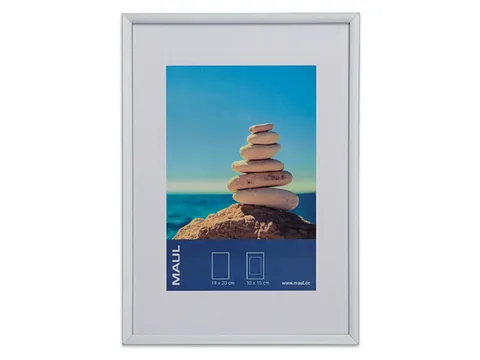 Fotolijst MAUL design 15x21cm aluminium frame zilver