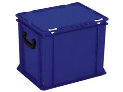 Euronorm Koffer Hxlxb 330x400x300mm 31l 2 Handgrepen Blauw