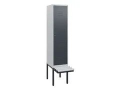 locker met bank,HxBxD 1950x400x815mm,1vak,vak B 400mm,cil.-slot