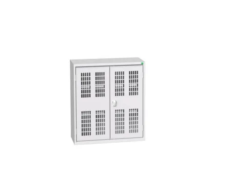 wandkast 900x800x350mm 2xStalen bodem sokkel Ral 7035 front Ral 7035