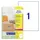 laseretiket Avery Zweckform 210x297mm transparant A4 25 stuks