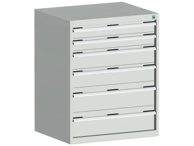 ladekast 1000x800x750mm 6laden zware lasten RAL7035 front RAL7035