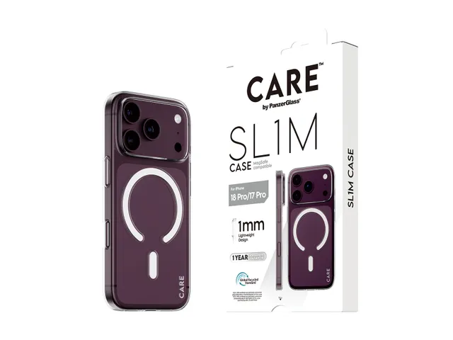 PanzerGlass CARE by SL1M Case Transparent w. MagSafe iPhone 18 P