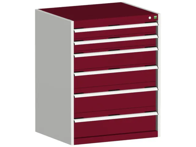 ladekast HxBxD 1000x800x525mm 6laden romp RAL7035 front RAL3004