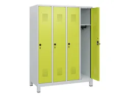 schoollocker,HxBxD 1630x1200x500mm,4vak,vak B 300mm,draaigrendel