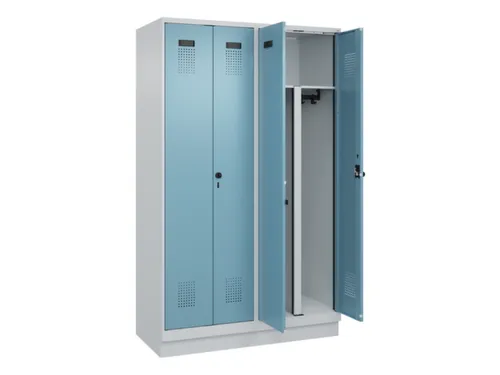 PBM-locker,HxBxD 1950x1200x500mm,4vak,vak B 300mm,draaigrendel