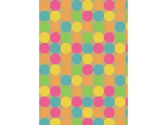 Toonbankrol Kangaro Kraft met gekleurde stippen 30cm breed 60 grams pa