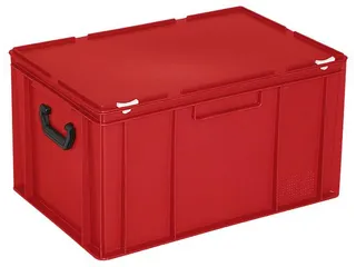 Euronorm Koffer Hxlxb 330x600x400mm 63l 2 Handgrepen Rood - 1