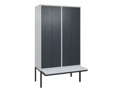 locker voor scheiding van kleding,HxBxD 2120x1200x815mm,4vak