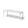 bureau HxBxD 740x2200x800mm blad grijswit 4-voeten verkeerswit