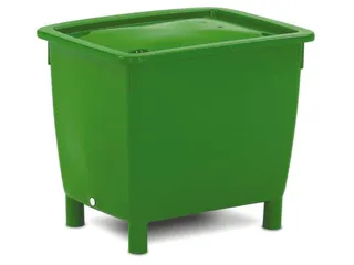 Hoekige Opslagbak Onderrijdbaar Hxbxd 685x790x605mm 210 Liter Groen - 2
