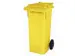 Vuilcontainer PE 80 liter HxBxD 930x448x530mm met wielen geel