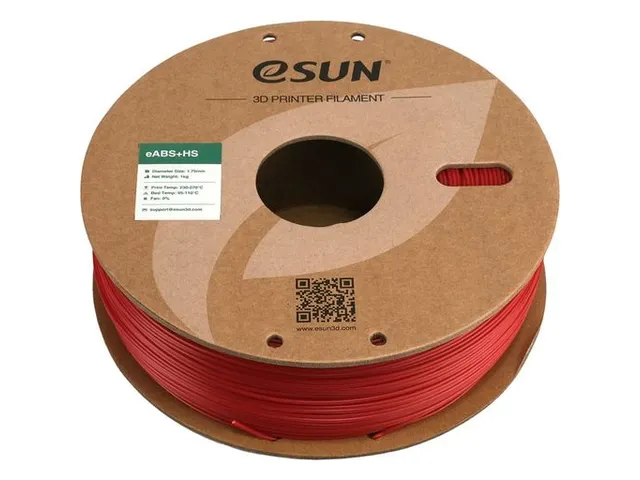 eSUN 3D printer Filament eABS+HS High Speed 1,75mm Brandweer Rood 1kg