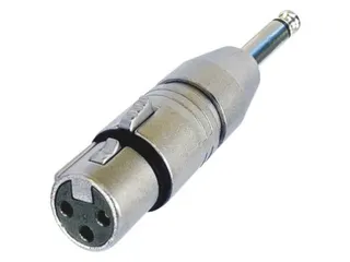 Neutrik - 3-Polige XLR Vrouwelijk Naar Mono 1/4 Inch Plug - 1