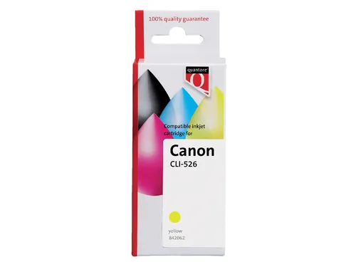 Inktcartridge Quantore alternatief tbv Canon CLI-526 4543B001 geel