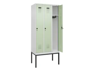 locker,HxBxD 2120x900x500mm,3vak,vak B 300mm,draaigrendel - 1