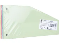 Intercalaires Trapèze, Paquet De 100 Pièces, Couleurs Assorties