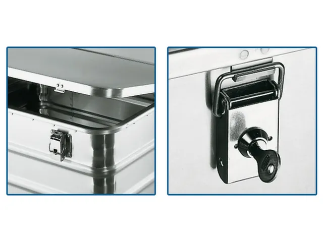 Bakwagens Aluminium Deksel En Cilinderslot 200kg 770x990x580mm