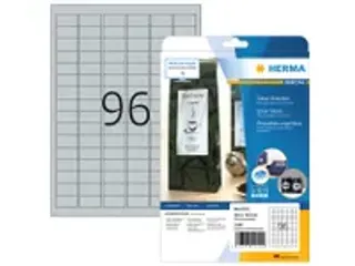 OUTLET HERMA 4110 Zilver folie-etiketten A4 30,5x16,9mm Glossy 2400 st - 1