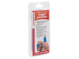 Vingerpleister Allglue zelfklevend op een rol 25mmx4.5m blauw 3 rollen - 1