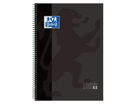 Notitieboek Classic Europeanbook A4+ 5x5 80 Vel Zwart