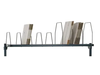 opzetmagazijn,v. paktafel,HxBxD 400x1600x600mm,m. 4beugels groot - 1