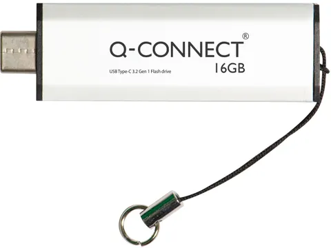 Q-connect USB stick type C 3.2 Gen1 16 GB Zilver