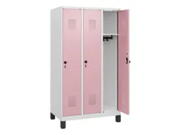 schoollocker,HxBxD 1630x900x500mm,3vak,vak B 300mm,draaigrendel,voeten