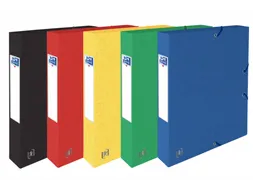 Elba elastobox Oxford Top File+ A4 rug 40mm Assorti kleuren
