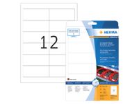 Etiket Herma 4574 97X42.3mm Folie Wit 240 stuks
