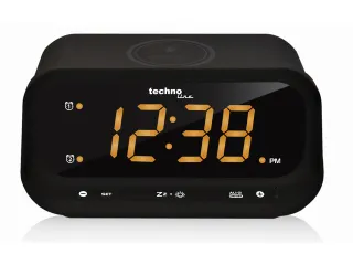 Wekker Technoline WT 477 158x116x75mm zwart met telefoonoplader - 4