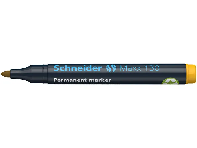Marqueur Schneider Maxx 130 permament jaune, pointe ronde