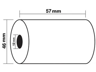 thermische rekenrol 57 mm D +-46 mm asgat 12 mm - 2