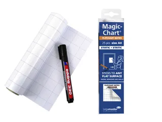 Legamaster Magic-Chart notes flipchart folie A4 20x30cm Wit 25 vel - 6