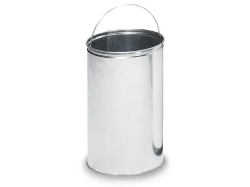 Push & Kick Afvalbak Staalplaat 52 Liter 880x415mm Met Pedaal Zwart