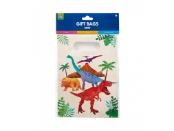 Gift bags Dino Papieren uitdeelzakjes 23x16,5cm 6 stuks