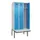 locker met bank,voor scheiding van kleding,HxBxD 2120x900x815mm,3vak